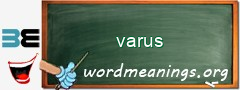 WordMeaning blackboard for varus